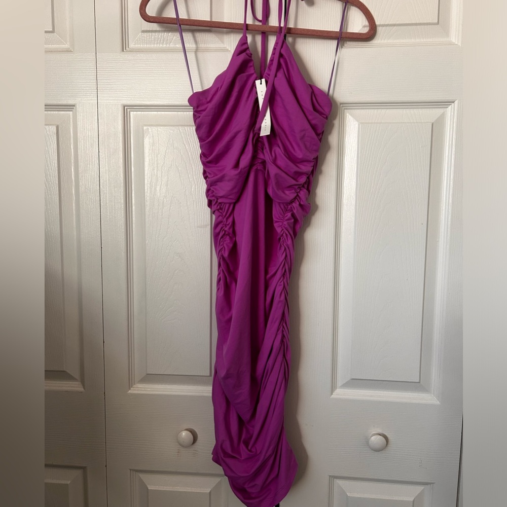 Susana Monaco V Wire Halter Dress